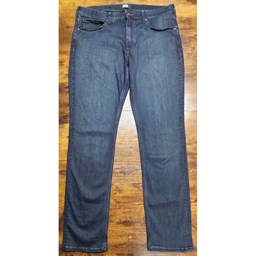 Paige Federal Men's 36x34 Slim Straight Stretch Dark Wash Denim Blue Jeans